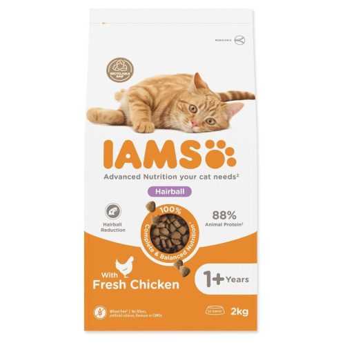 IAMS Cat Adult/Senior Hairball Chicken granule pro kočky 1 kus