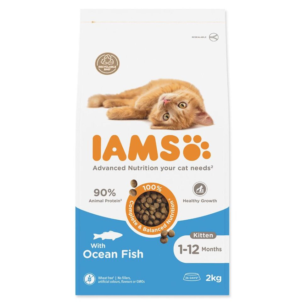 IAMS Cat Kitten Ocean Fish granule pro koťata 1 kus
