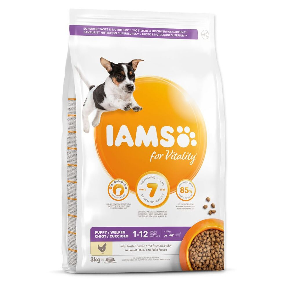 IAMS Dog Puppy Small & Medium Chicken granule pro psy 1 kus