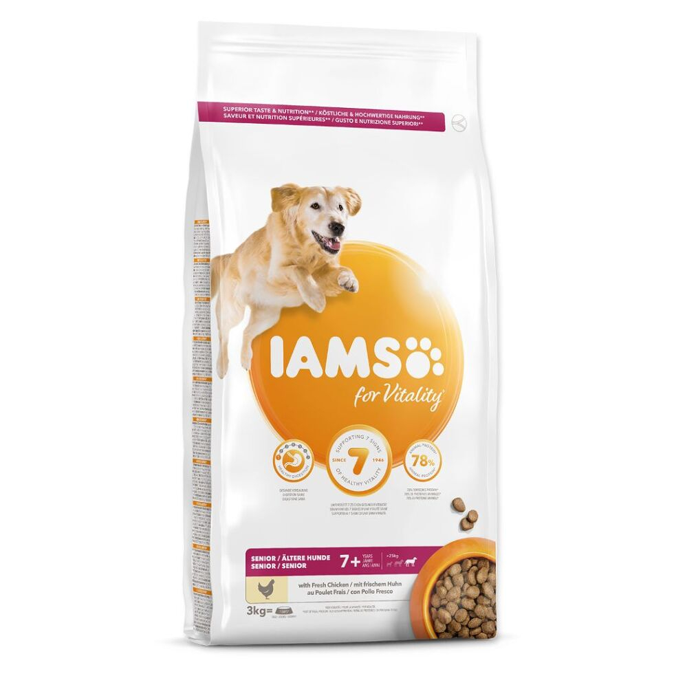 IAMS Dog Senior Large Chicken granule pro psy 1 kus