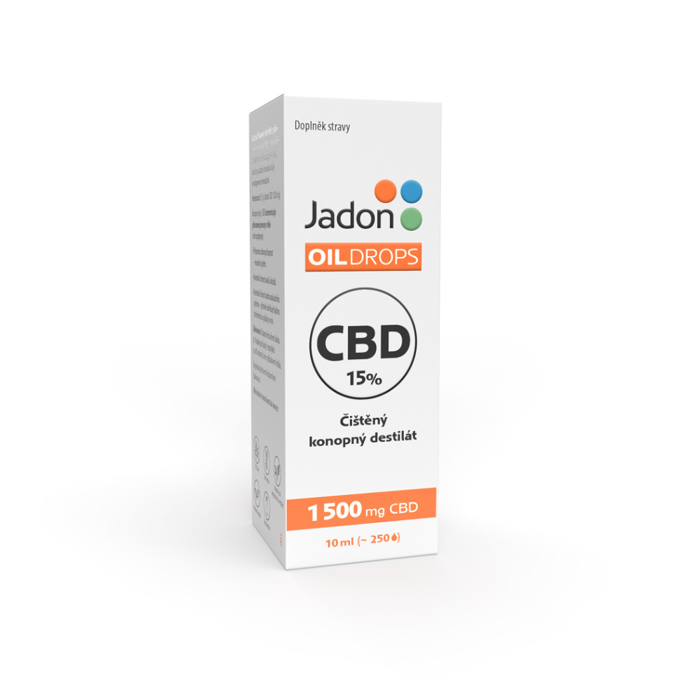 JADON Oil drops konopný destilát CBD 15% 10 ml