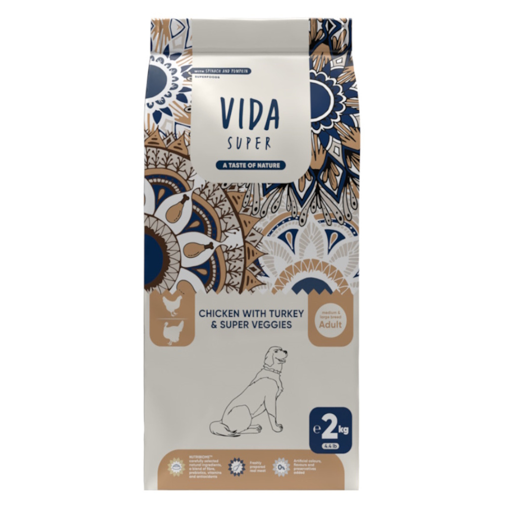 KRAFTIA Vida Super Adult M/L Chicken&Turkey granule pro psy