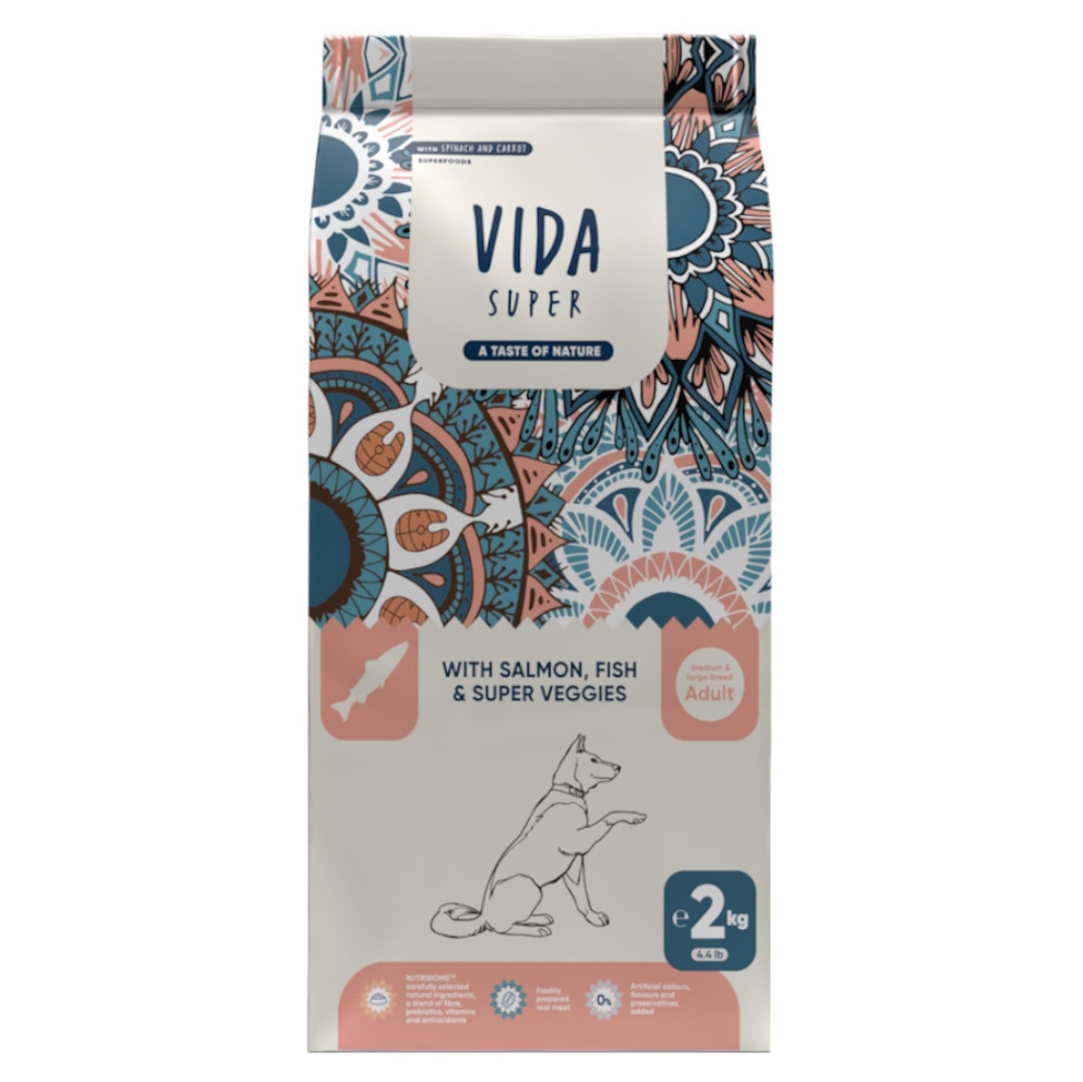 KRAFTIA Vida Super Adult M/L Salmon&Fish granule pro psy