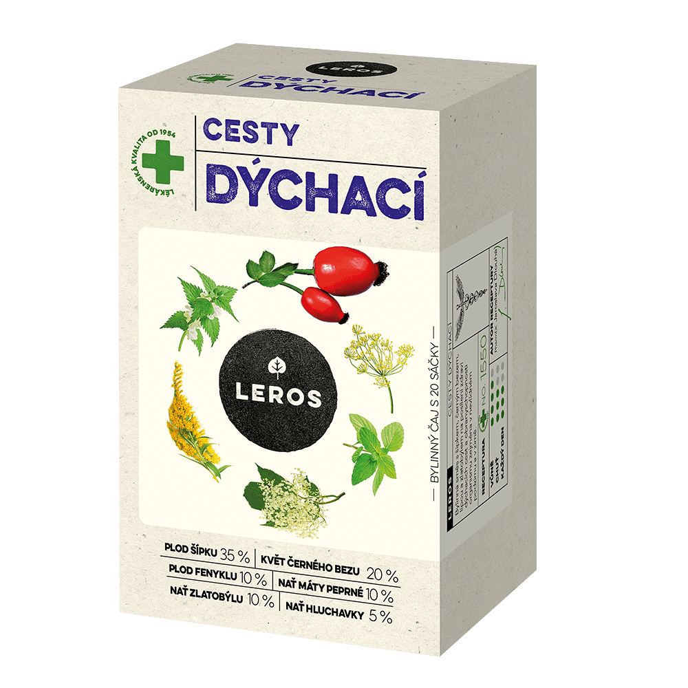 LEROS Cesty dýchací bylinná směs 20 sáčků
