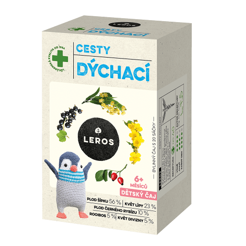 LEROS Dětský čaj cesty dýchací 20 sáčků