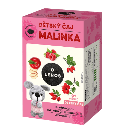 LEROS Dětský čaj malinka 20 sáčků