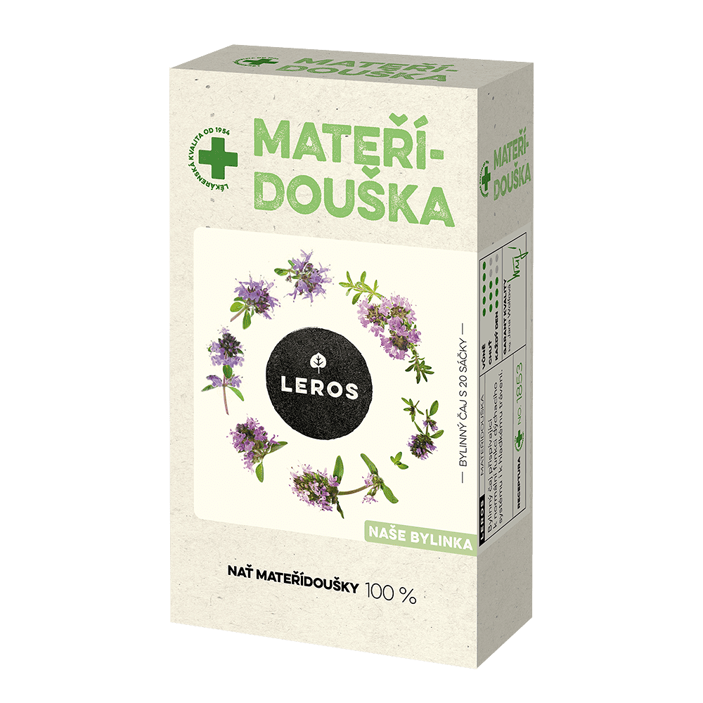 LEROS Naše bylinka Mateřídouška bylinný čaj 20 sáčků