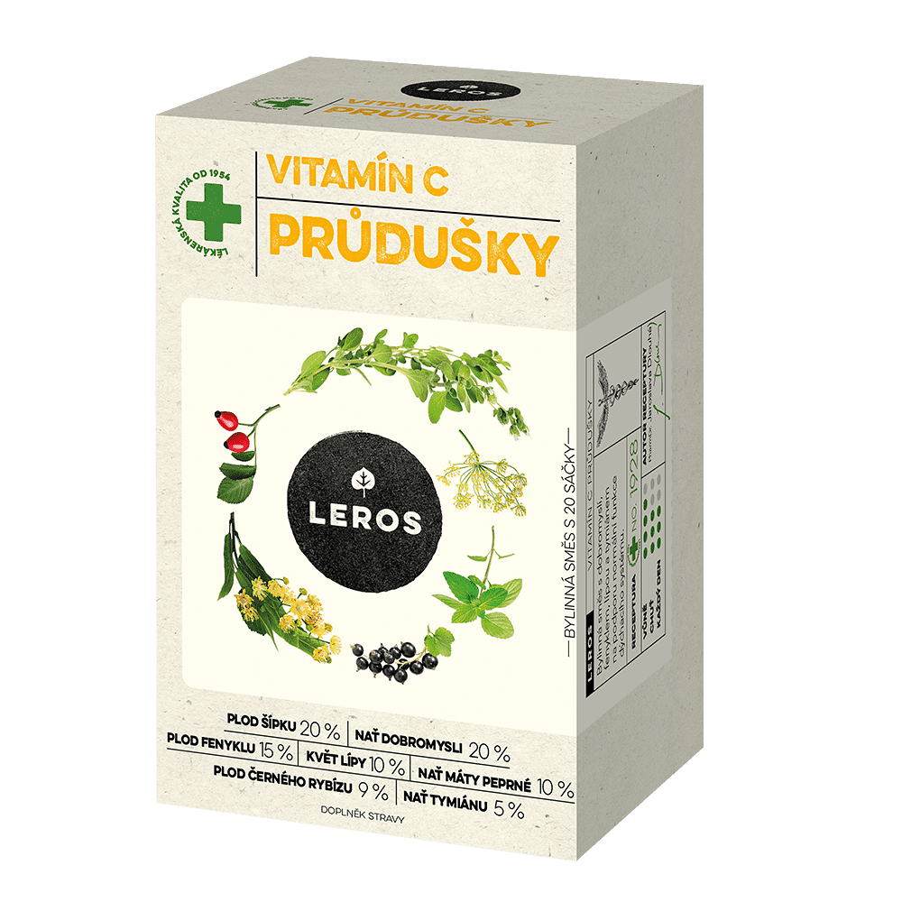 LEROS Vitamin C průdušky 20 sáčků