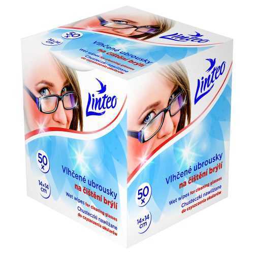 LINTEO Vlhčené ubrousky na čištění brýlí 50 ks