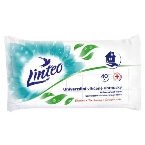 LINTEO Vlhčené úklidové ubrousky univerzální 40 ks