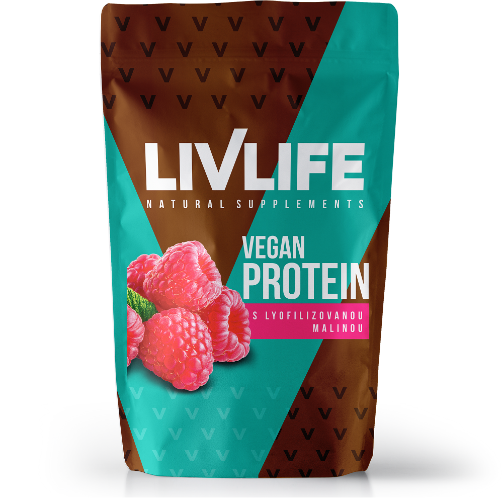 LIVLIFE Vegan protein s lyofilizovanou malinou 245 g
