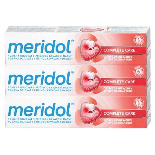 MERIDOL Complete Care zubní pasta 3x 75ml