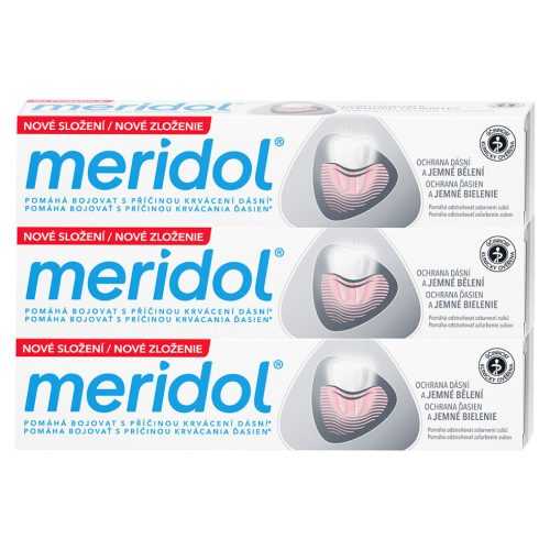MERIDOL Gum protection Gentle White Zubní pasta pro ochranu dásní a jemné bělení 3x 75 ml
