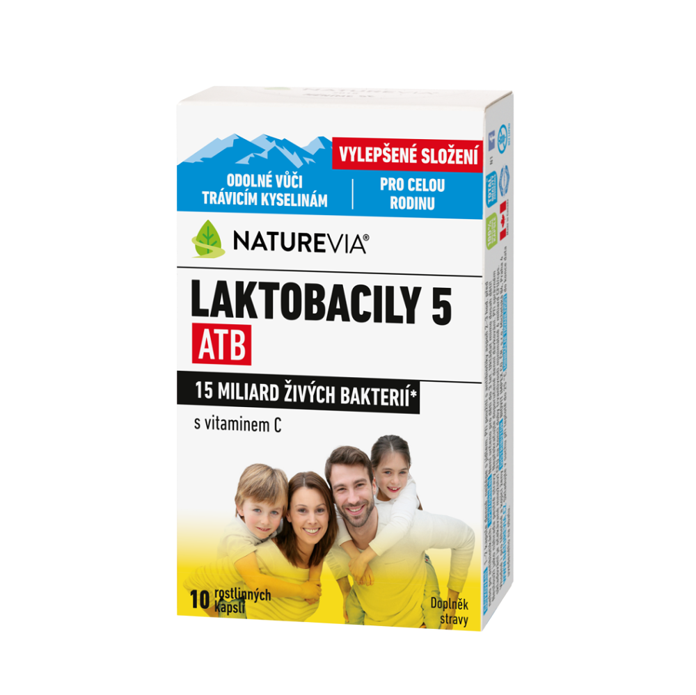 NATUREVIA Laktobacily 5 ATB 10 kapslí