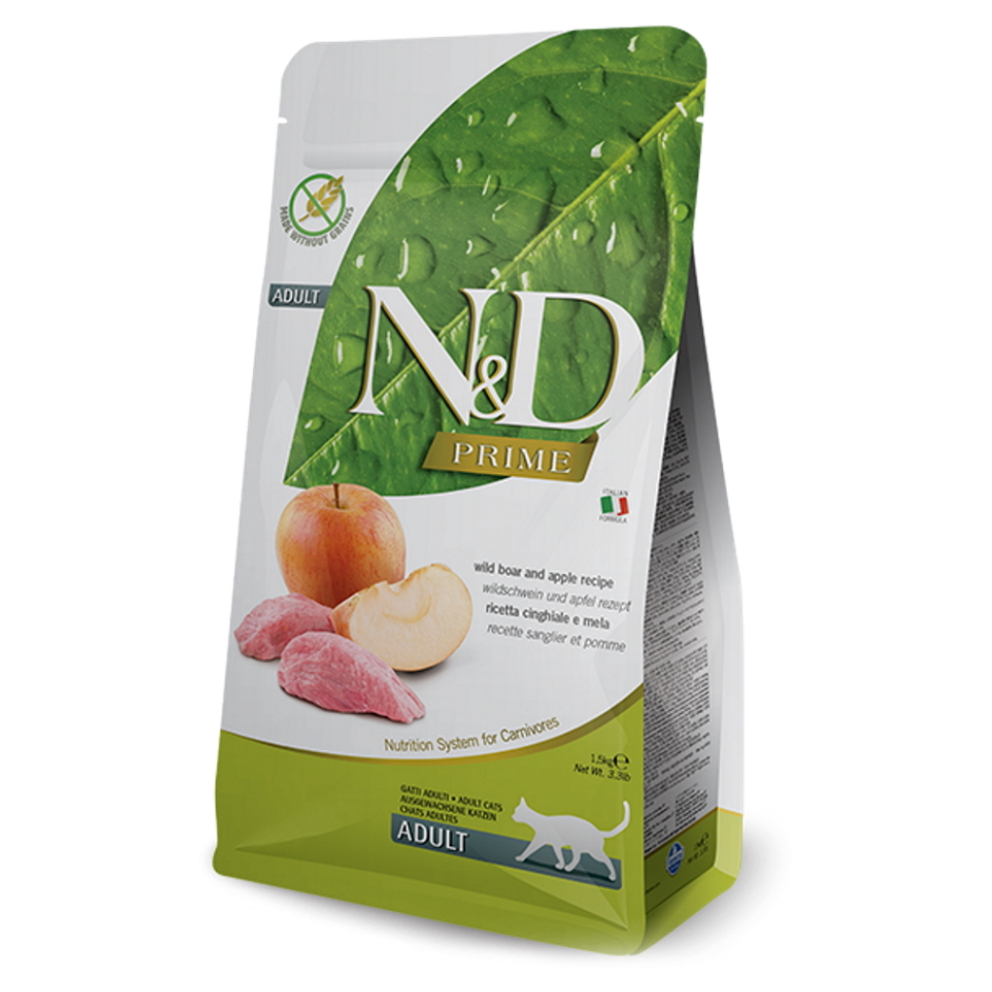 N&D Prime Boar & Apple Adult pro kočky 1