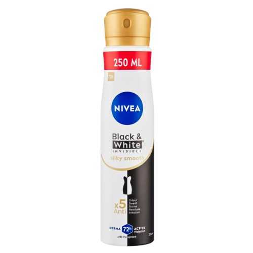 NIVEA Sprej AP B&W Invisible SilkySmooth 250 ml