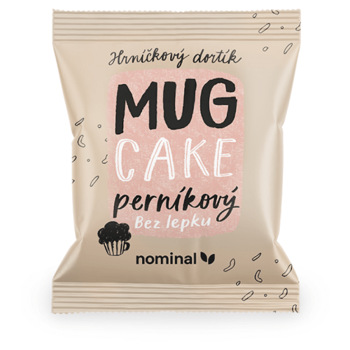 NOMINAL Hrníčkový dortík MUG CAKE Perníkový bez lepku 60 g