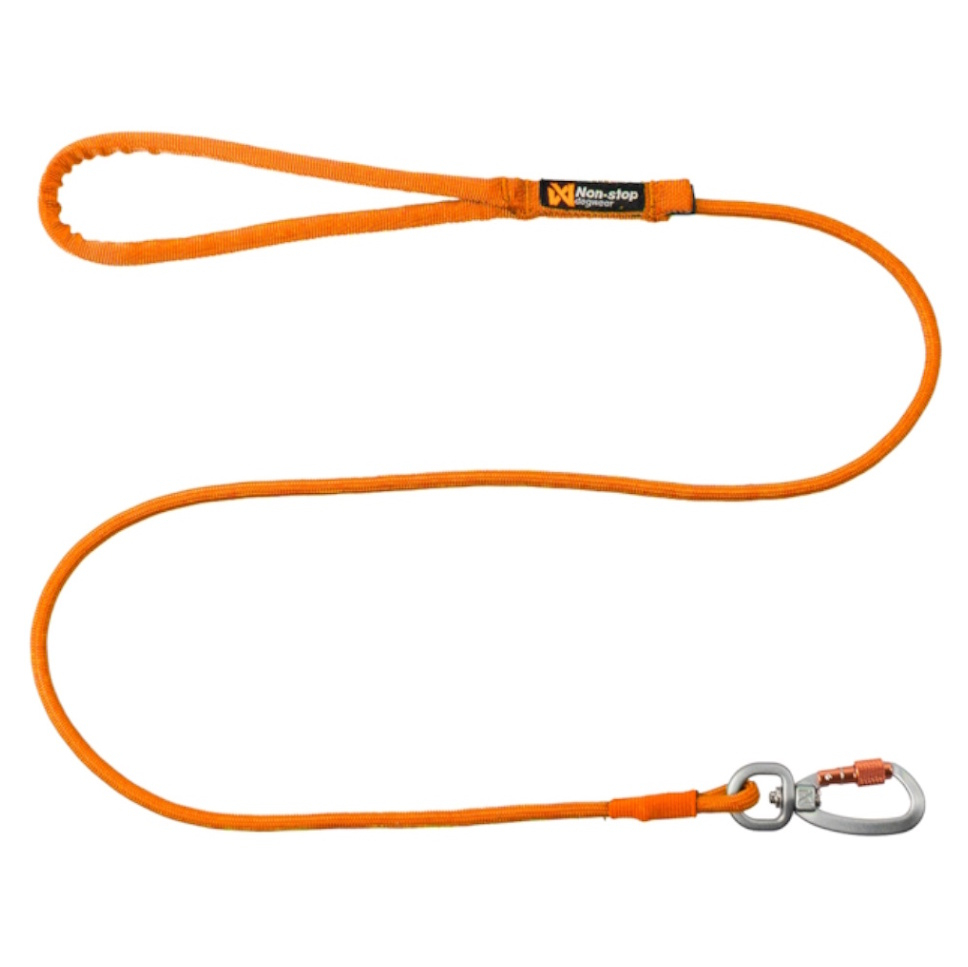 NON-STOP Dogwear Trekking rope leash orange vodítko pro psy 2.8 m