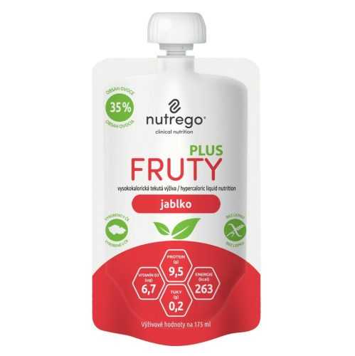 NUTREGO Fruty plus výživa  jablko 4 x 175 ml