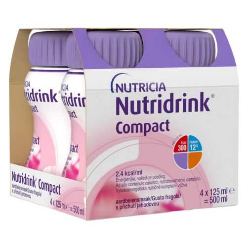 NUTRIDRINK Compact s příchutí jahodovou 4 x 125ml