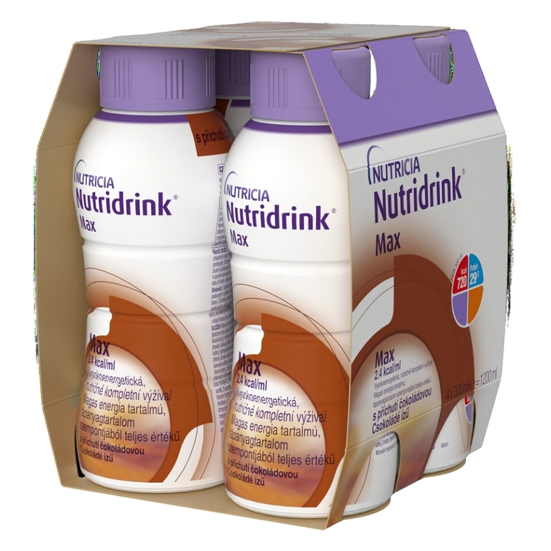NUTRIDRINK Max  s příchutí čokoládovou 4 x 300 ml