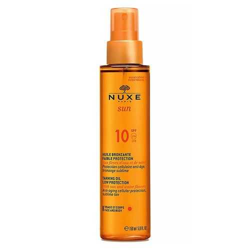 NUXE SUN Bronzující olej SPF10 obličej a tělo 150 ml