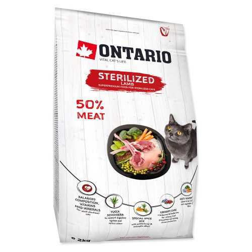 ONTARIO Cat Sterilised Lamb granule pro kočky 1 ks