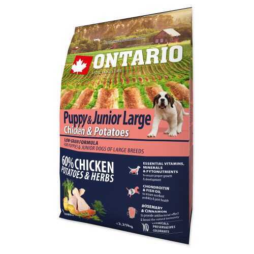 ONTARIO Puppy & Junior large chicken & potatoes pro štěňata 2