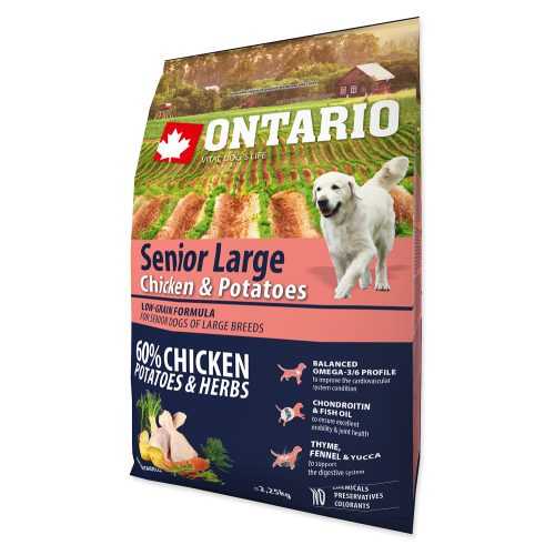 ONTARIO Senior Large chicken & potatoes & herbs granule pro psy 2