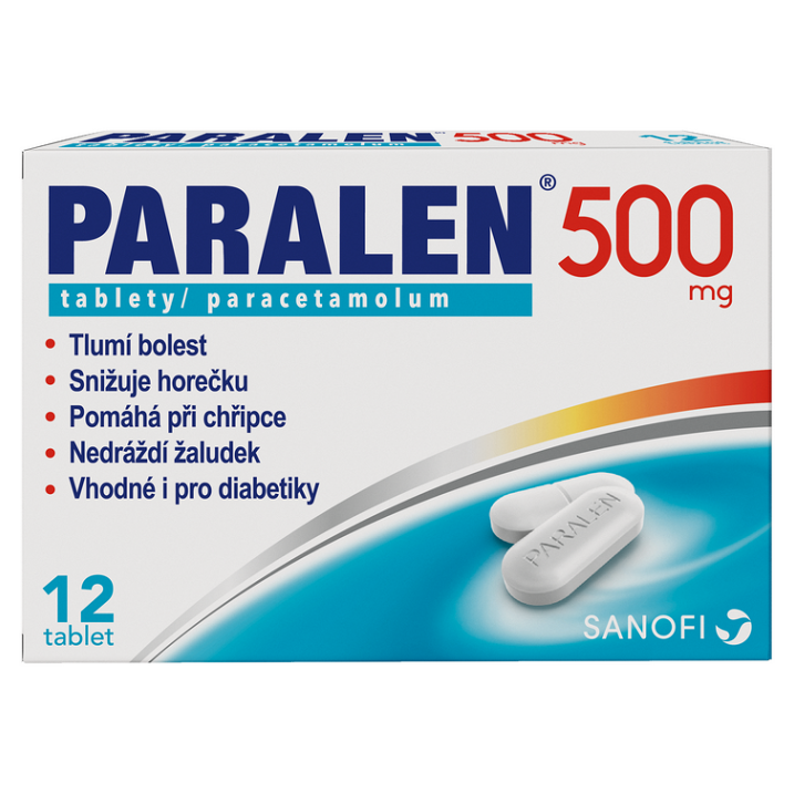 PARALEN 500 mg 12 tablet