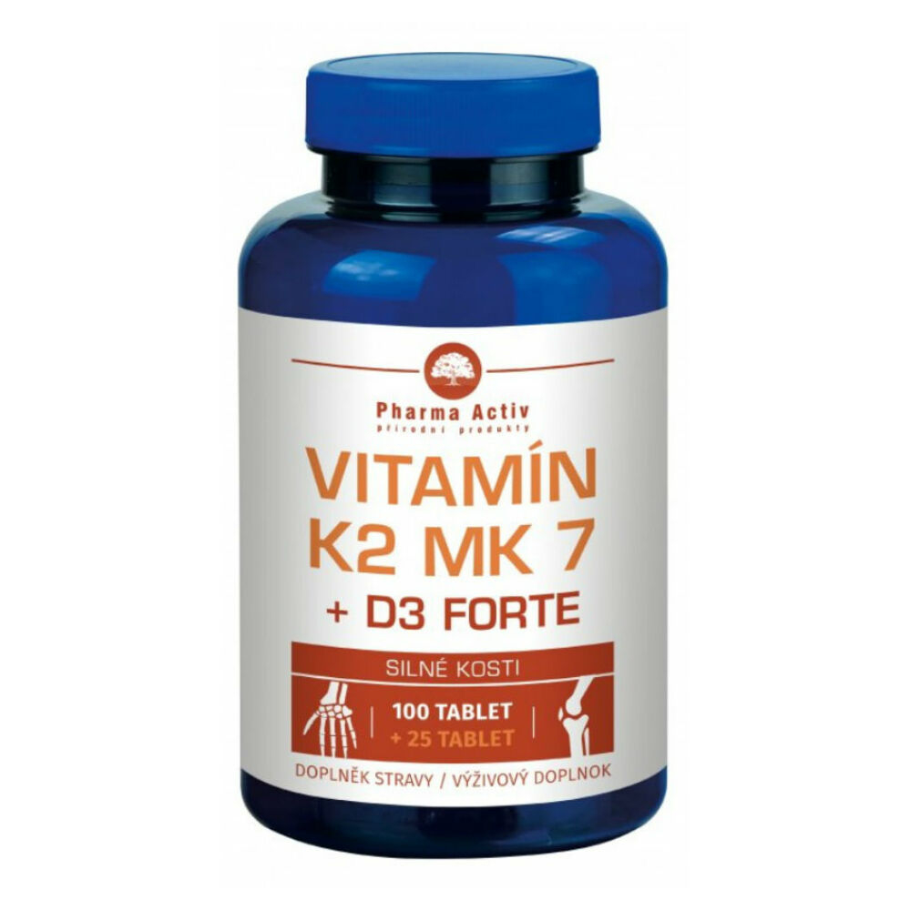 PHARMA ACTIV Vitamin K2 MK7 + D3 FORTE 1000 I.U. 125 tablet