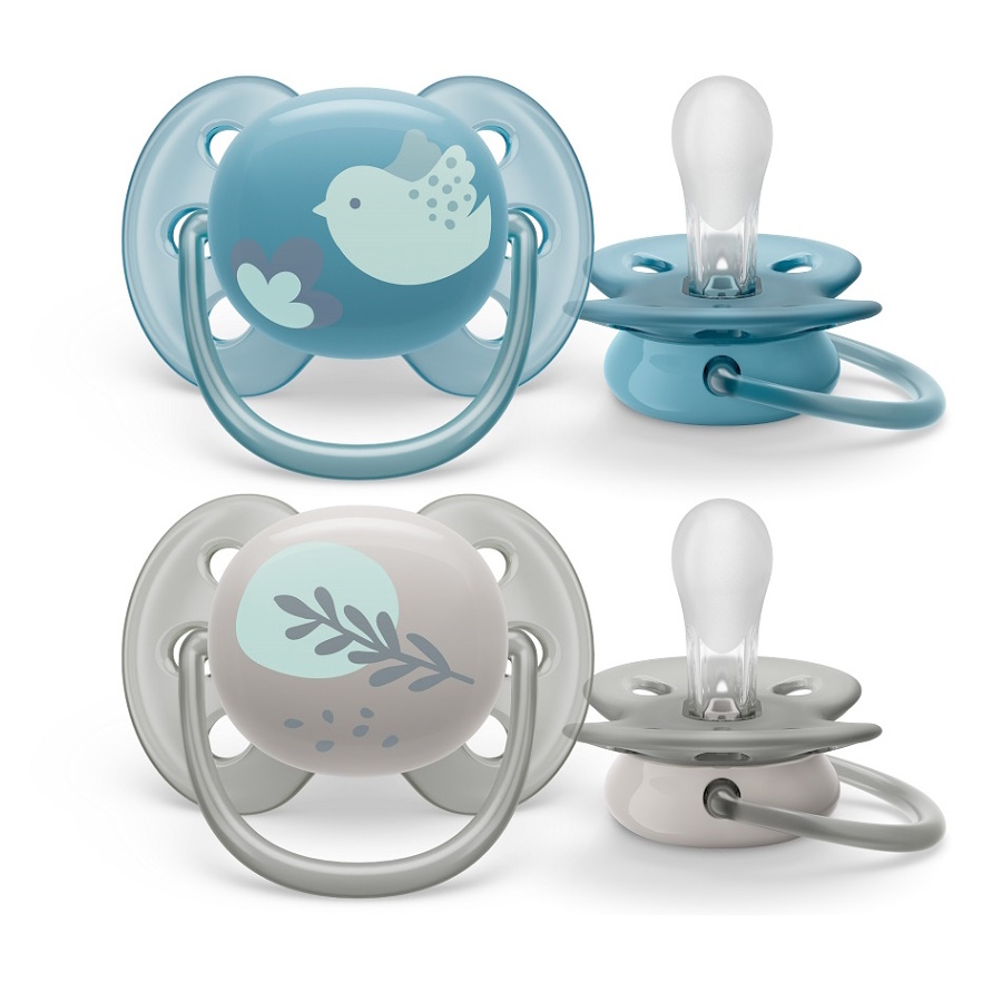 PHILIPS AVENT Šidítko ultrasoft premium zvířátko 6-18m chlapec 2 kusy