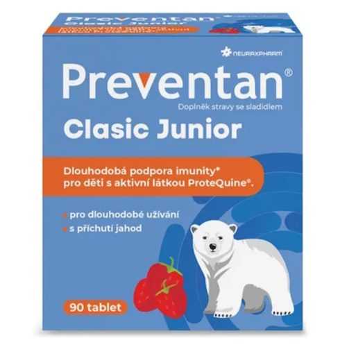 PREVENTAN Clasic junior příchuť jahoda 90 tablet