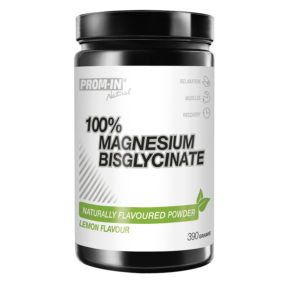 PROM-IN 100% MAGNESIUM BISGLYCINATE 390 g s příchutí citrón