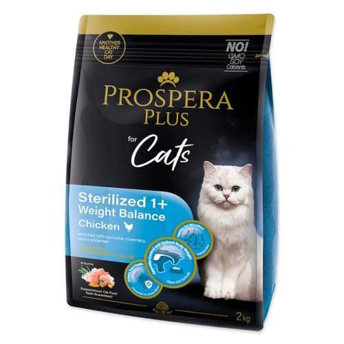 PROSPERA PLUS Sterilized 1+ Chicken Weight Balance Krmivo pro kočky 1 kus