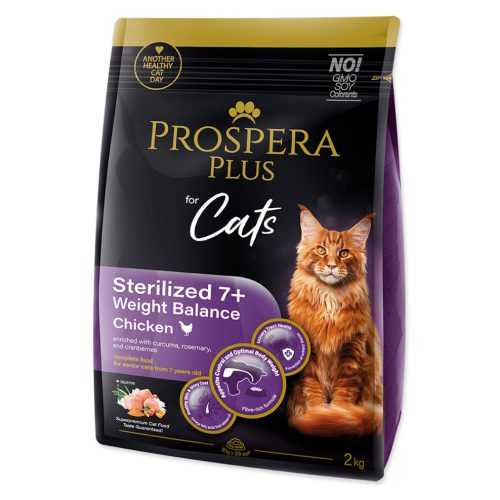 PROSPERA PLUS Sterilized 7+Chicken Weight Balance Krmivo pro kočky 1 kus