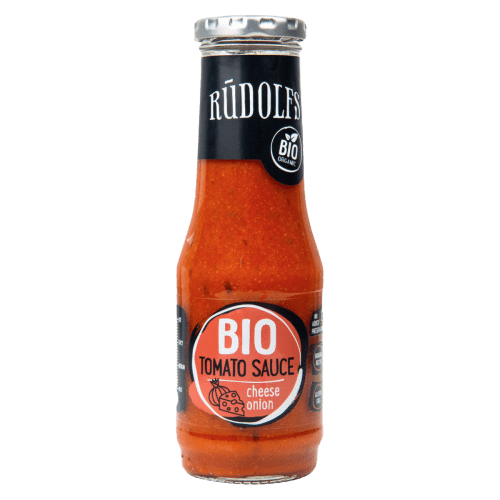 RUDOLFS Rajčatová omáčka se sýrem a cibulí BIO 300 g