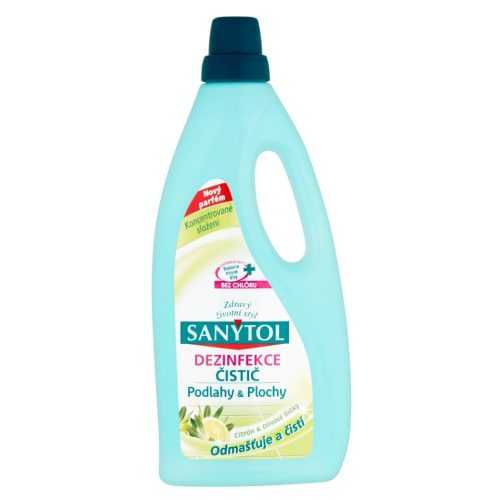 SANYTOL Dezinfekce univerzální čistič podlahy a plochy Citrón&Olivové lístky 1000 ml