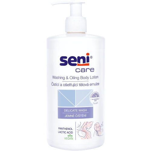 SENI Care Čistící ošetřující tělová emulze 500 ml