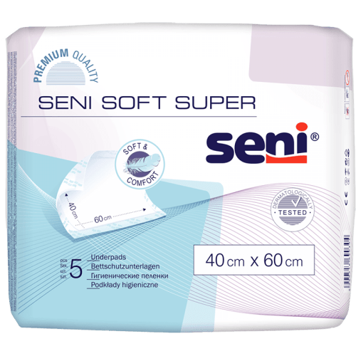 SENI Soft super podložky absorpční 40 x 60 cm 5 kusů