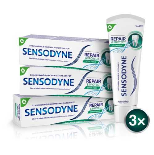 SENSODYNE Zubní pasta Repair&Protect Extra Fresh s fluoridem 3 x 75 ml
