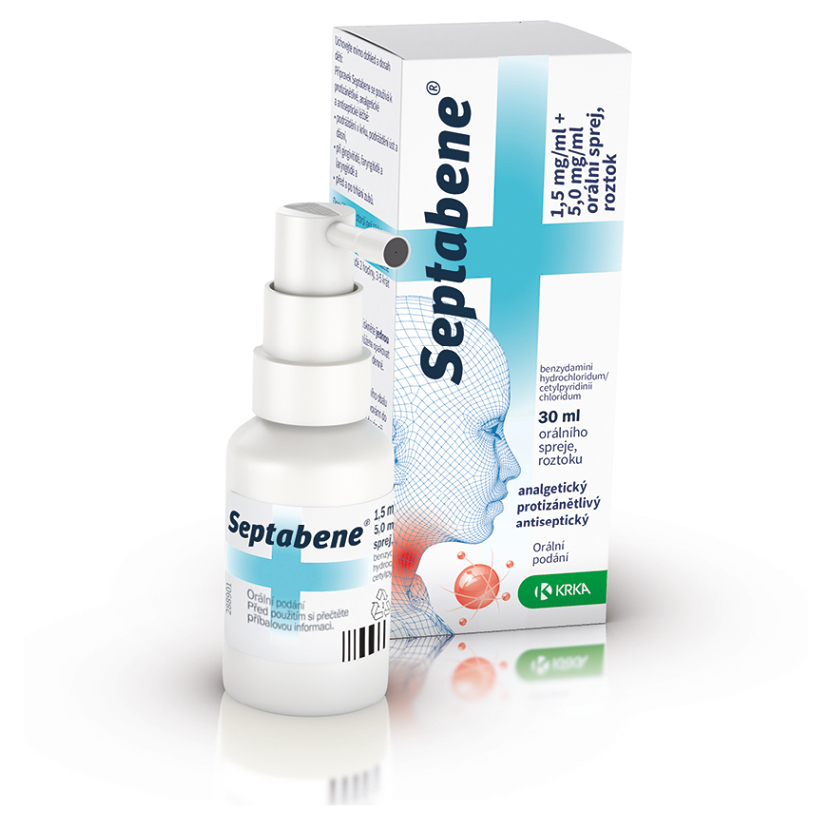 SEPTABENE 1.5mg/ml+5.0mg/ml  oralní spre j30 ml