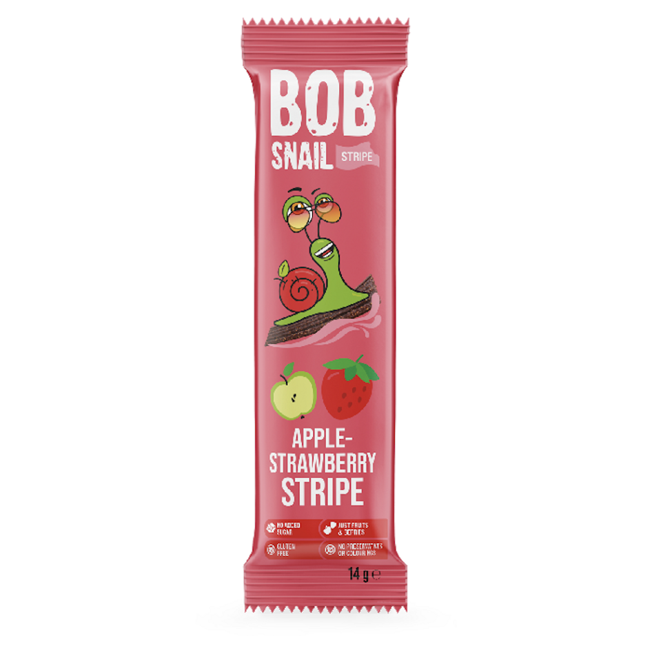 ŠNEK BOB ovocný plátek jablko-jahoda 14 g