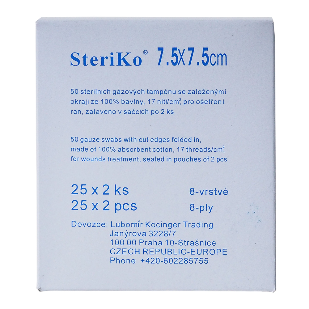 STERIKO Gáza kompresní sterilní 7