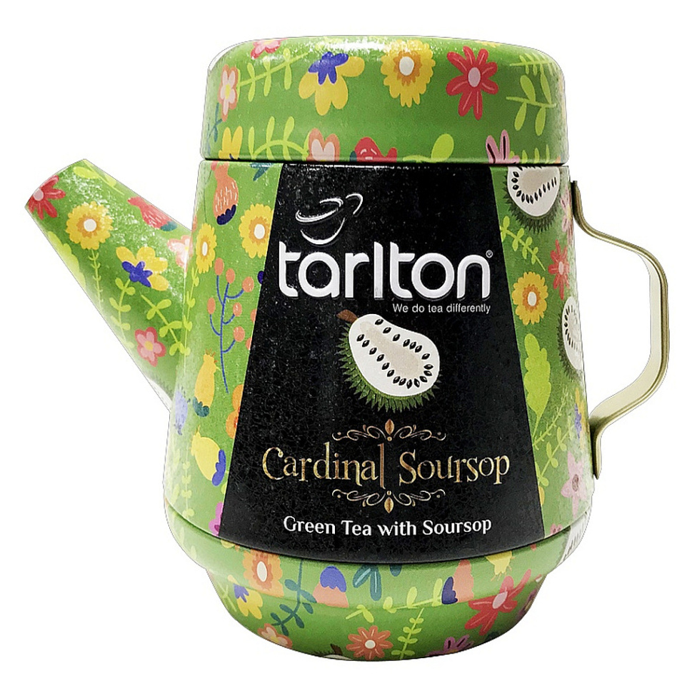 TARLTON Tea Pot Cardinal Soursop Green Tea  zelený čaj plech 100 g