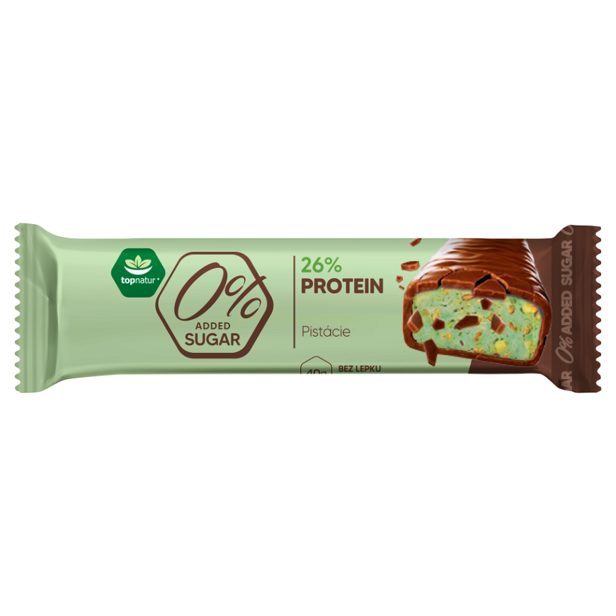 TOPNATUR Tyčinka proteinová pistácie 40 g