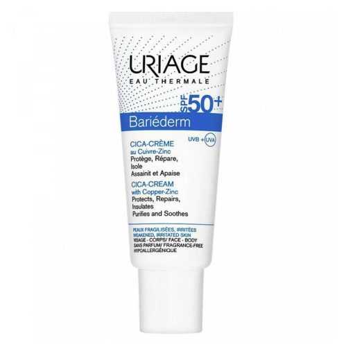 URIAGE Bariederm SPF 50 Regenerační krém na popraskanou pokožku Cica Cream 40 ml