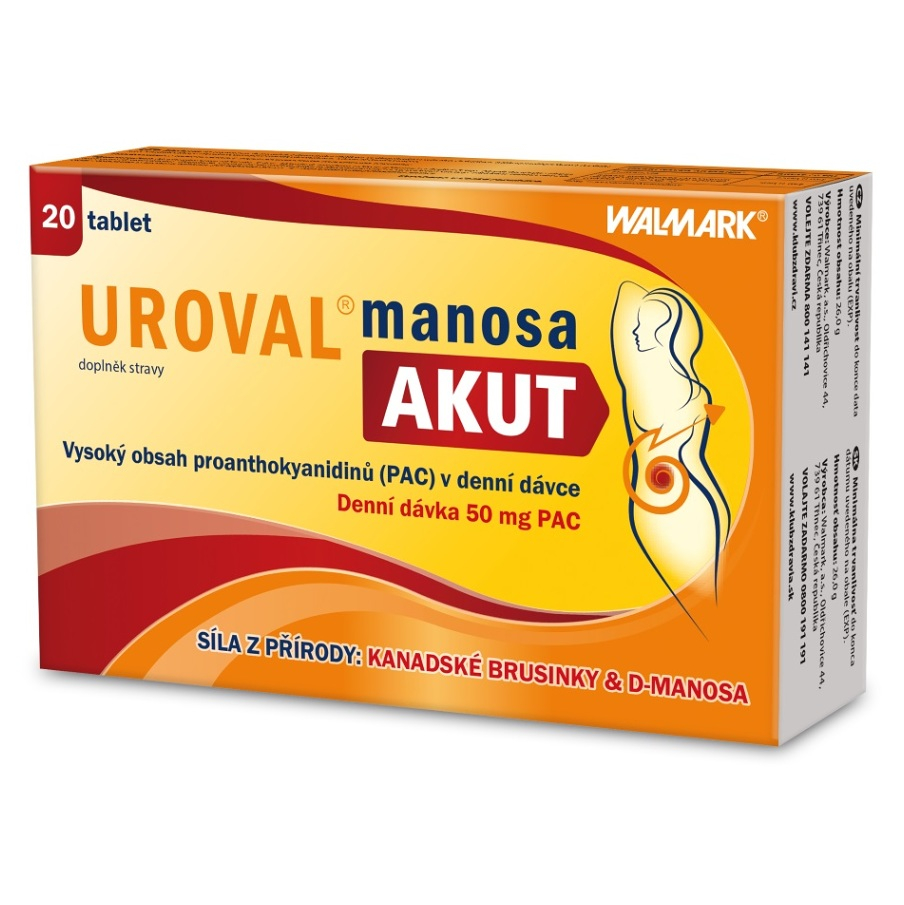 UROVAL manosa AKUT 20 tablet