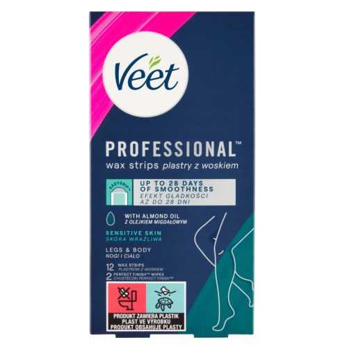 VEET Professional studené voskové pásky pro citlivou pokožku 12 kusů