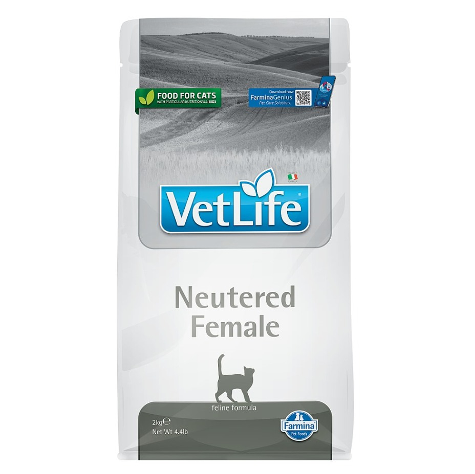 VET LIFE Natural Neutered Female granule pro kastrované kočky